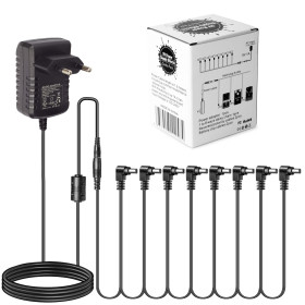 PACK D'ALIMENTATION 9V 1A + CHAINE 8 SORTIES - CP07B - CALINE®