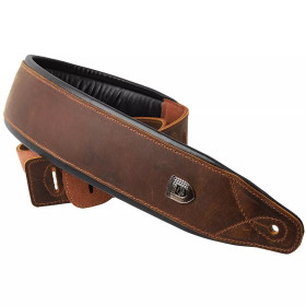 SANGLE CUIR MATELASSÉ STYLE VINTAGE - MARRON - GL025N - SOLDIER®