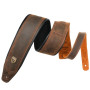SANGLE CUIR MATELASSÉ STYLE VINTAGE - MARRON - GL025N - SOLDIER®
