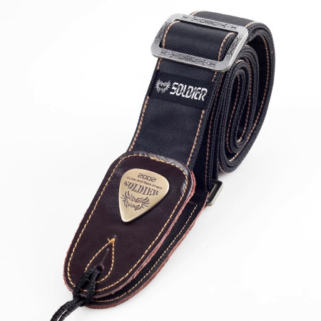 SANGLE JEAN LUXE TISSÉ - NOIR - 131002 - SOLDIER®