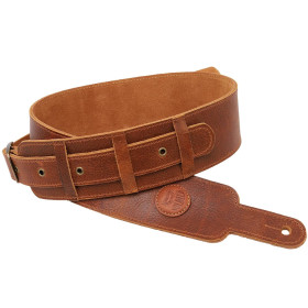 SANGLE CUIR STYLE VINTAGE - MARRON TERRE - GL013B - SOLDIER®