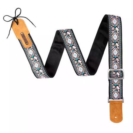 SANGLE JACQUARD CACHEMIRE FLAMANT - SOLDIER®**