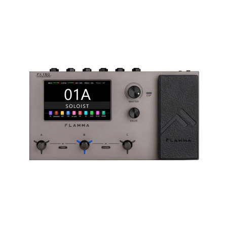 MULTI-EFFETS DSP INTÉGRÉ POUR GUITARE ELECTRIQUE - FX150 - STARDUS GRAY - FLAMMA®