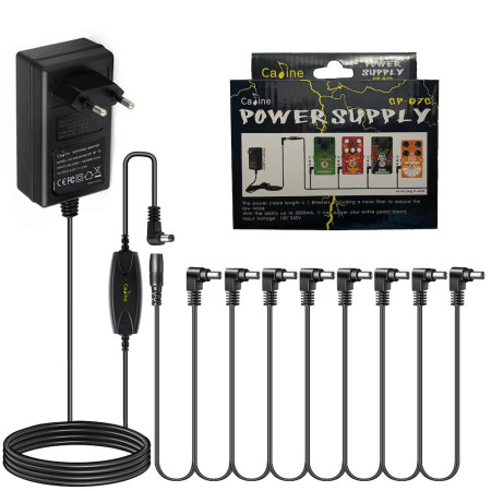 PACK D'ALIMENTATION 9V 2A + CHAINE 8 SORTIES - CP07C - CALINE®