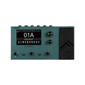 MULTI-EFFETS DSP POUR GUITARE ELECTRIQUE AVEC BATTERIE 5H INTÉGRÉE - FX150b - NEBULA GREEN - FLAMMA®