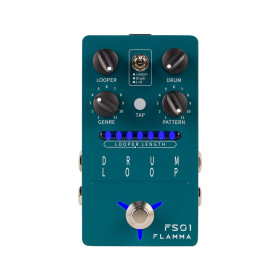 PÉDALE D'EFFETS - LOOPER 20MN & BOITE À RYTHMES STÉRÉO - FS01 - FLAMMA®