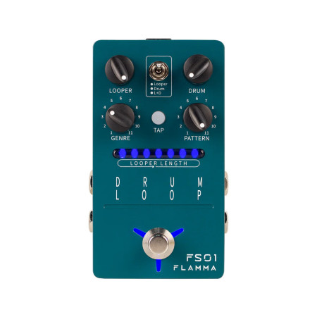 PÉDALE D'EFFETS - LOOPER 20MN & BOITE À RYTHMES STÉRÉO - FS01 - FLAMMA®