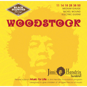 CORDES - ELECTRIC JIMI HENDRIX - WOODSTOCK - MEDIUM 11/50 - NJH1150N - BLACK DIAMOND®