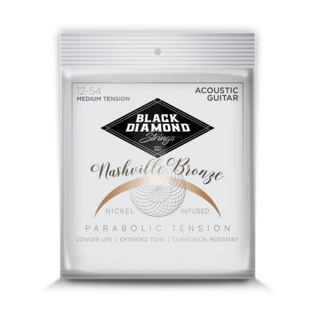 CORDES - ACOUSTIC NASHVILLE PARABOLIC BRONZE NICKEL INFUSED - 12/54 - N600NV - BLACK DIAMOND®