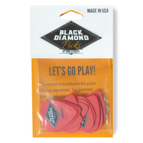 PACK DE 12 MÉDIATORS SOFT TOUCH - DELRIN - 0.50MM - BLACK DIAMOND®