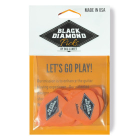 PACK DE 12 MÉDIATORS SOFT TOUCH - DELRIN - 0.60MM - BLACK DIAMOND®