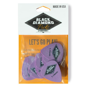 PACK DE 12 MÉDIATORS SOFT TOUCH - DELRIN - 1.14MM - BLACK DIAMOND®