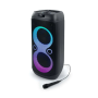 ENCEINTE PORTABLE PARTY BOX 600W USB / AUX / BLUETOOTH 5.0 + MICROPHONE INCLUS + LUMIERE D'AMBIANCE - MUSE