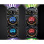 ENCEINTE SONO PARTY BOX 800W - BLUETOOTH - USB - RCA - 2 AUX - RADIO FM - LUMIERES RVB - MICROPHONE INCLUS - MUSE