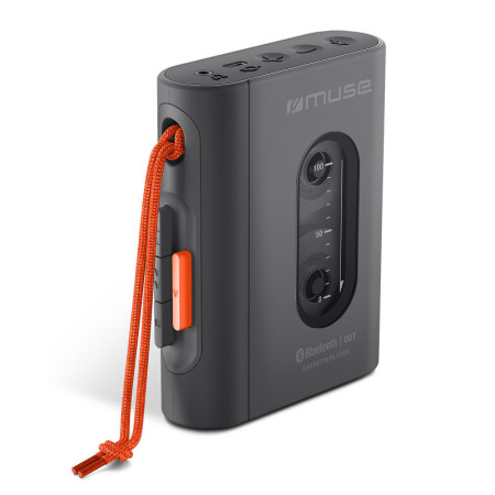 LECTEUR RÉTRO DE CASSETTE PORTABLE - JACK 3.5 + BLUETOOTH - NOIR - MUSE