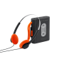 LECTEUR RÉTRO DE CASSETTE PORTABLE AVEC CASQUE AUDIO FILAIRE - JACK 3.5 + BLUETOOTH - NOIR - MUSE