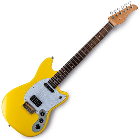 GUITARE ELECTRIQUE NOUVELLE GÉNÉRATION AVEC MULTI-EFFETS DSP INTÉGRÉS - E1000 - CYBER YELLOW - FLAMMA®