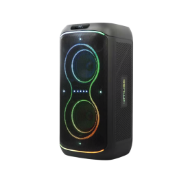 ENCEINTE PORTABLE PARTY BOX 300W USB / AUX / BLUETOOTH 5.3 + MICROPHONE INCLUS + LUMIERE D'AMBIANCE - MUSE