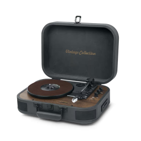TOURNE-DISQUES VINYLES + FONCTION STEREO BLUETOOTH 2 x 5W + BLUETOOTH OUT - GRIS - MUSE