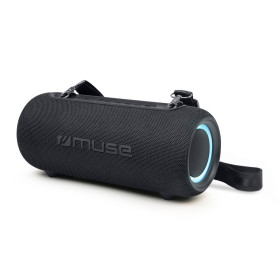 ENCEINTE BLUETOOTH PORTABLE 30W - IPX5 - EFFETS LUMINEUX - NOIR - MUSE