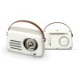 ENCEINTE BLUETOOTH PORTABLE RETRO ALMA 5W + RADIO FM - BLANC - LEDWOOD