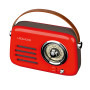 ENCEINTE BLUETOOTH PORTABLE RETRO ALMA 5W + RADIO FM - ROUGE - LEDWOOD