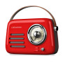 ENCEINTE BLUETOOTH PORTABLE RETRO ALMA 5W + RADIO FM - ROUGE - LEDWOOD