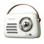 ENCEINTE BLUETOOTH PORTABLE RETRO ALMA 5W + RADIO FM - BLANC - LEDWOOD