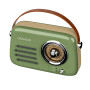 ENCEINTE BLUETOOTH PORTABLE RETRO ALMA 5W + RADIO FM - VERT - LEDWOOD