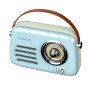 ENCEINTE BLUETOOTH PORTABLE RETRO ALMA 5W + RADIO FM - BLEU - LEDWOOD