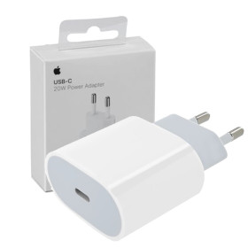 CHARGEUR SECTEUR RAPIDE USB-C 20W PD BLANC - MUVV3ZM/A (2024) - ORIGINE APPLE