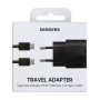 PACK CHARGEUR SECTEUR USB-C 25W + CABLE USB-C VERS USB-C NOIRS - EP-TA800EBE/EP-DG980BBE - ORIGINE SAMSUNG