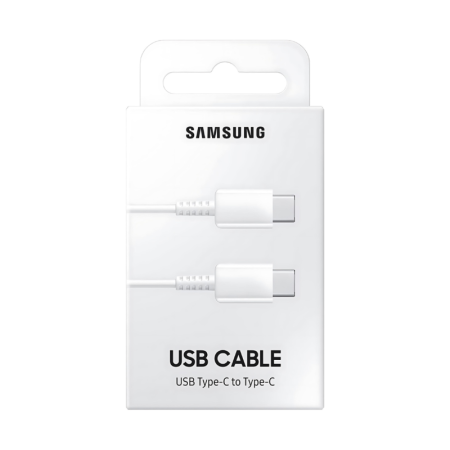CABLE CHARGE & SYNCHRO USB-C VERS USB-C PD - LONGUEUR 1M - BLANC - EP-DA705BWE - ORIGINE SAMSUNG