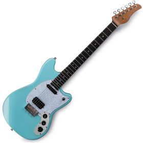 GUITARE ELECTRIQUE NOUVELLE GÉNÉRATION AVEC MULTI-EFFETS DSP INTÉGRÉS - E1000 - CYBER YELLOW - FLAMMA®