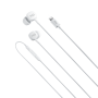 KIT PIETON ECOUTEURS INTRA-AURICULAIRE LIGHTNING (MFI) + TELECOMMANDE + MICRO BLANC - JAYM®**