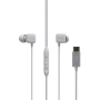 KIT PIETON ECOUTEURS CLASSIQUES TYPE-C + TELECOMMANDE + MICRO BLANC - JAYM®