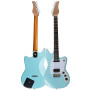 GUITARE ELECTRIQUE NOUVELLE GÉNÉRATION AVEC MULTI-EFFETS DSP INTÉGRÉS - E1000 - CYBER YELLOW - FLAMMA®