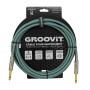CABLE JACK 6.35 D/D - 3M - NYLON TRESSÉ BLEU CIEL - GROCABLE001 - GROOVIT®