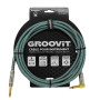CABLE JACK 6.35 D/C - 3M - NYLON TRESSÉ BLEU CIEL - GROCABLE002 - GROOVIT®