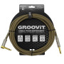 CABLE JACK 6.35 D/C - 3M - NYLON TRESSÉ MARRON - GROCABLE006 - GROOVIT®