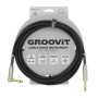 CABLE JACK 6.35 D/C - 3M - D7MM - PVC BLACK - GROCABLE011 - GROOVIT®