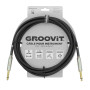CABLE JACK 6.35 D/D - 3M - D7MM - PVC BLACK - GROCABLE012 - GROOVIT®