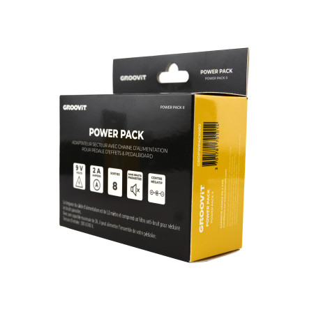 POWER PACK II - 9V 2A - 8 SORTIES - GROPWPACK002 - GROOVIT®