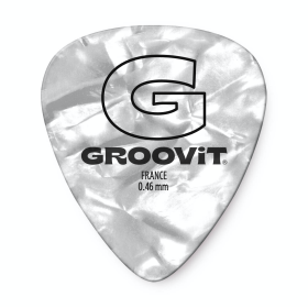 BULK DE 100 MÉDIATORS CELLULOÏDS - 0.46MM - GROOVIT® - H4 MUSIC