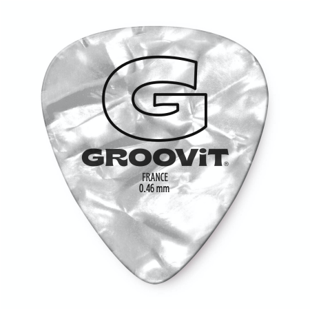 BULK DE 100 MÉDIATORS CELLULOÏDS - 0.46MM - GROOVIT® - H4 MUSIC