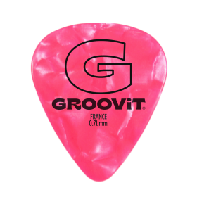 BULK DE 100 MÉDIATORS CELLULOÏDS - 0.71MM - GROOVIT®