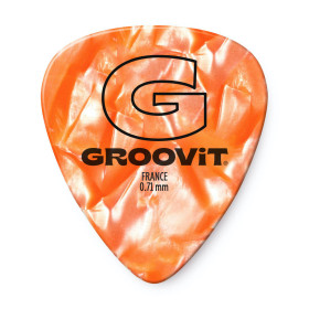 BULK DE 100 MÉDIATORS CELLULOÏDS - 0.71MM - GROOVIT®