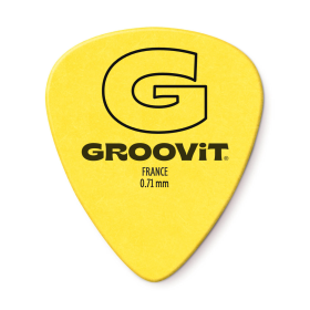 BULK DE 100 MÉDIATORS DELRIN SOFT TOUCH 0.71MM - GROOVIT® - H4 MUSIC