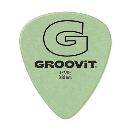 BULK DE 100 MÉDIATORS DELRIN SOFT TOUCH 0.88MM - GROOVIT® - H4 MUSIC