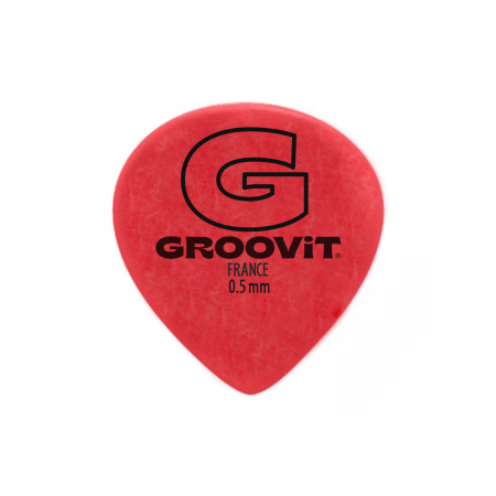 BULK DE 100 MÉDIATORS DELRIN SOFT TOUCH - JAZZ III 0.5MM - GROOVIT® - H4 MUSIC